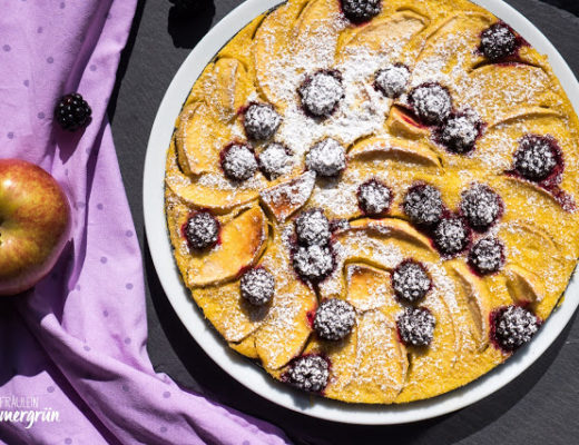 Brombeer-Apfel-Clafoutis